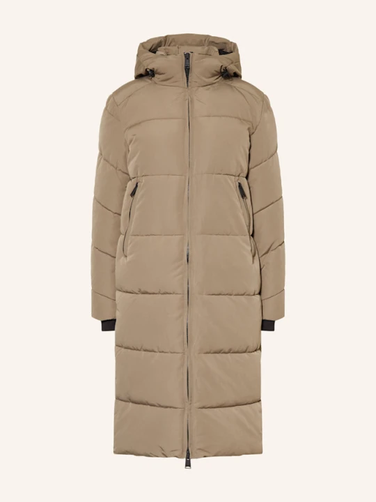 Zdjęcie produktu Withblack Płaszcz Pikowany Glorian beige CIEMNOBRĄZOWY