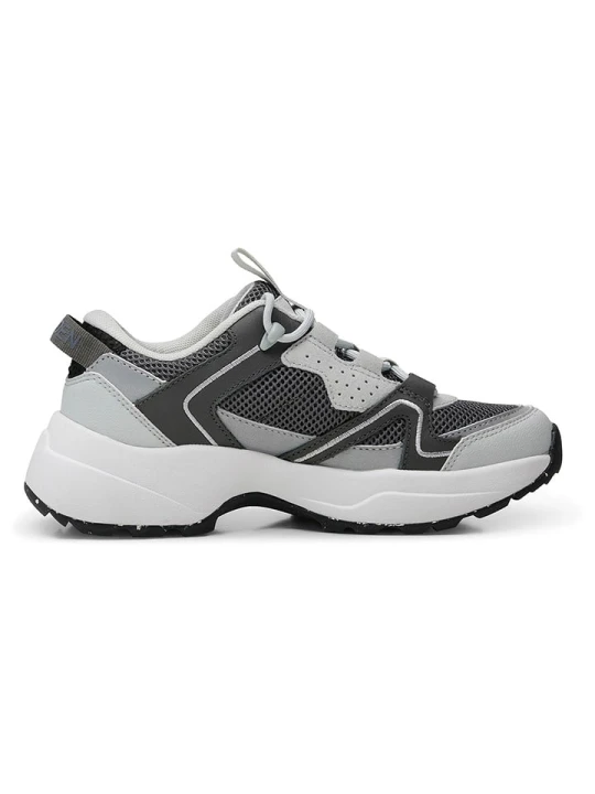 Zdjęcie produktu WODEN Skórzane sneakersy "Sif" w kolorze szarym rozmiar: 36