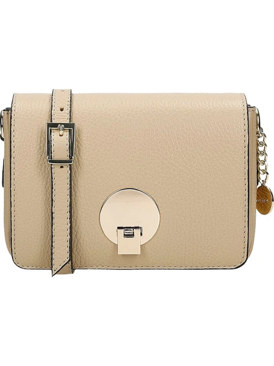 Zdjęcie produktu Wojas Skórzana torebka w kolorze beżowym - 18 x 13 x 6 cm rozmiar: onesize