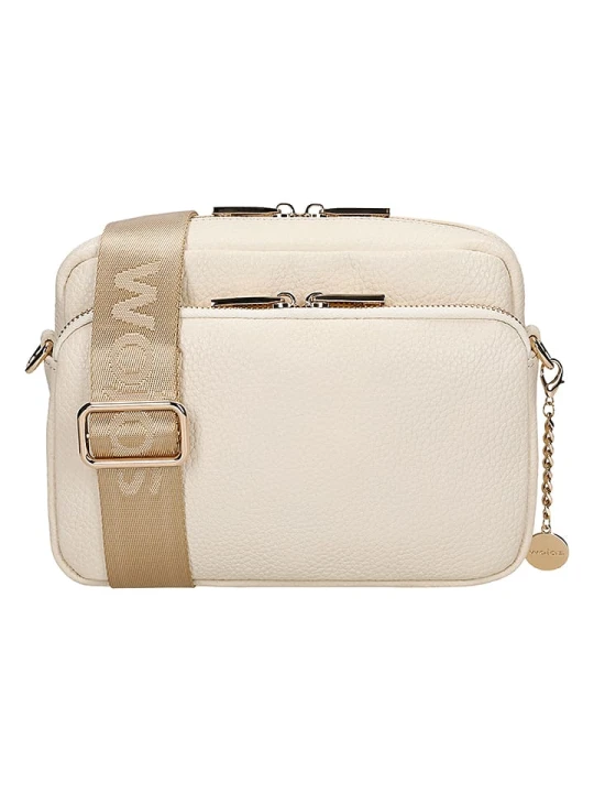 Zdjęcie produktu Wojas Skórzana torebka w kolorze beżowym - 23 x 16 x 6 cm rozmiar: onesize