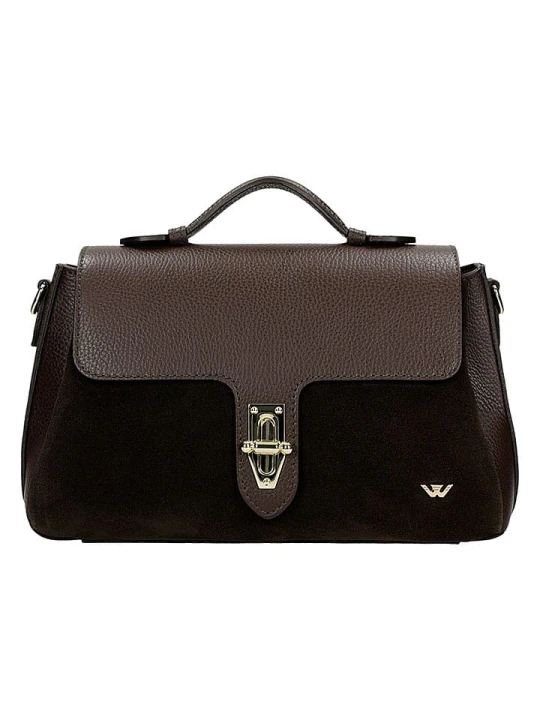 Zdjęcie produktu Wojas Skórzana torebka w kolorze brązowym - 34 x 18 x 6 cm rozmiar: onesize