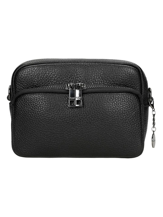 Zdjęcie produktu Wojas Skórzana torebka w kolorze czarnym - 18 x 13 x 6, 5 cm rozmiar: onesize