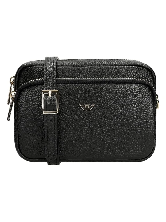 Zdjęcie produktu Wojas Skórzana torebka w kolorze czarnym - 18 x 13 x 6, 5 cm rozmiar: onesize