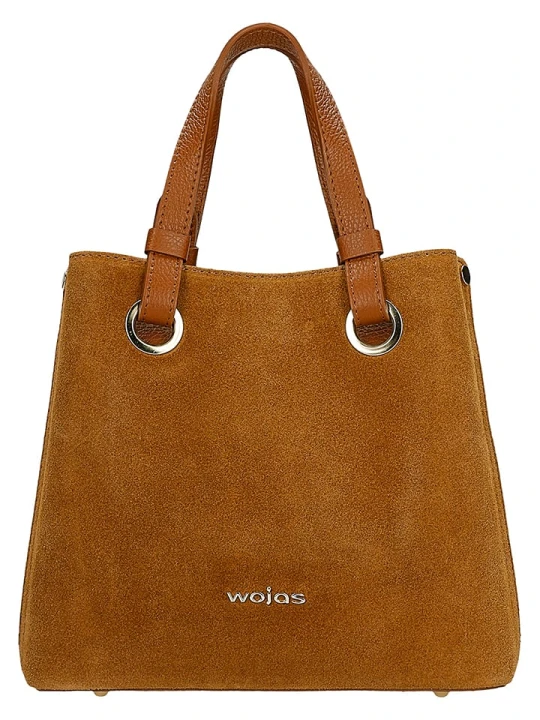 Zdjęcie produktu Wojas Skórzana torebka w kolorze jasnobrązowym - 23 x 25 x 12 cm rozmiar: onesize