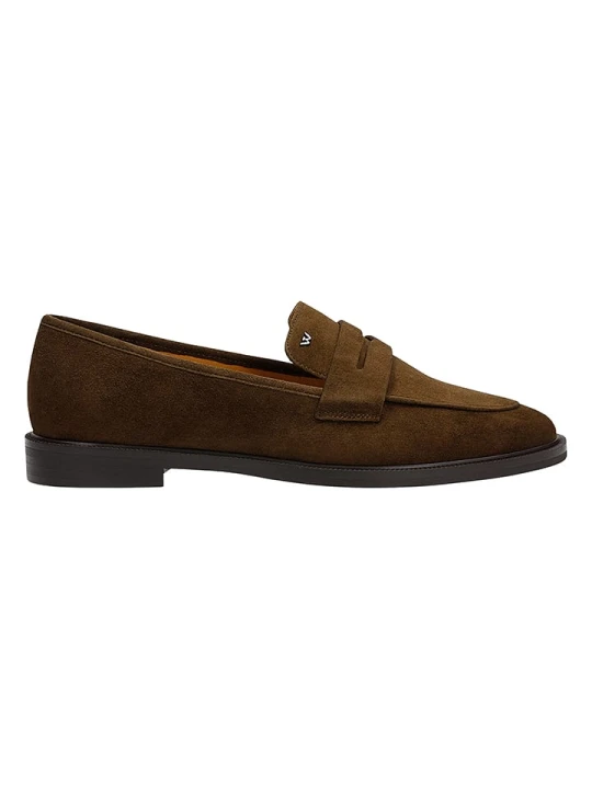 Zdjęcie produktu Wojas Skórzane slippersy w kolorze ciemnobrązowym rozmiar: 36