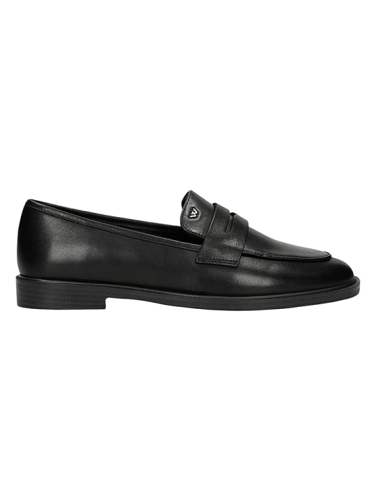 Zdjęcie produktu Wojas Skórzane slippersy w kolorze czarnym rozmiar: 38