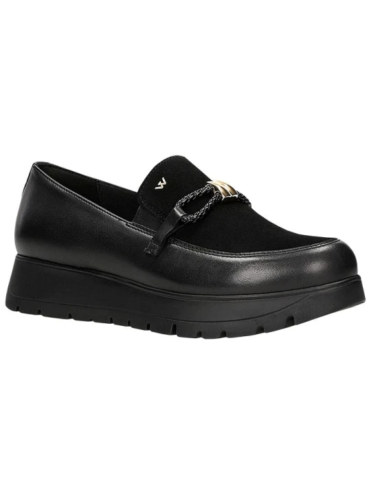Zdjęcie produktu Wojas Skórzane slippersy w kolorze czarnym rozmiar: 36