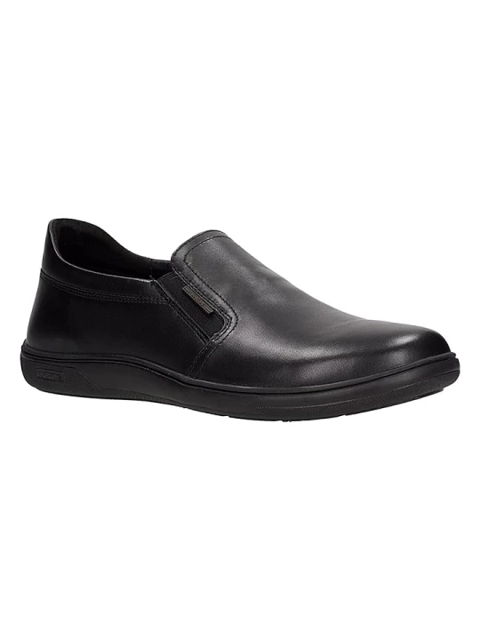 Zdjęcie produktu Wojas Skórzane slippersy w kolorze czarnym rozmiar: 42