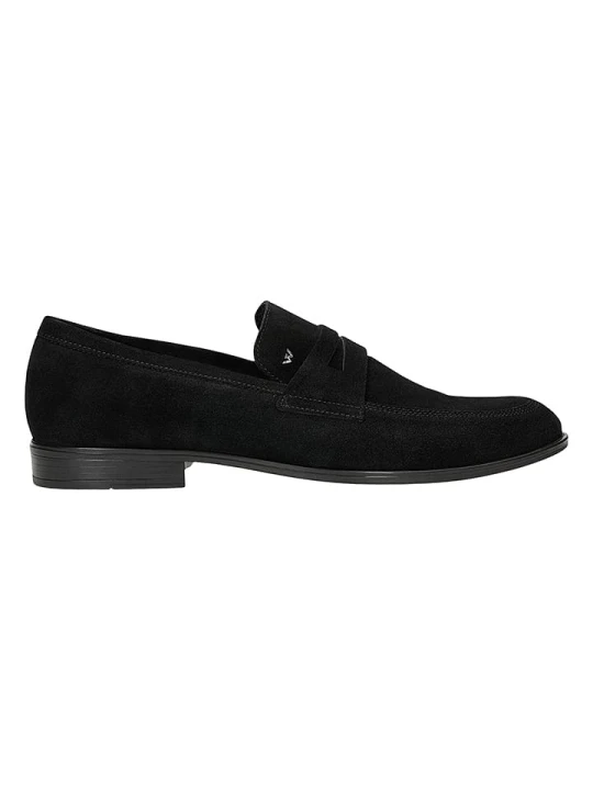 Zdjęcie produktu Wojas Skórzane slippersy w kolorze czarnym rozmiar: 43