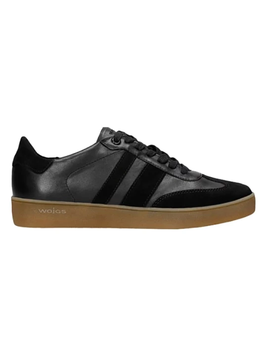 Zdjęcie produktu Wojas Skórzane sneakersy w kolorze czarnym rozmiar: 40