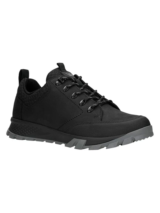 Zdjęcie produktu Wojas Skórzane sneakersy w kolorze czarnym rozmiar: 42