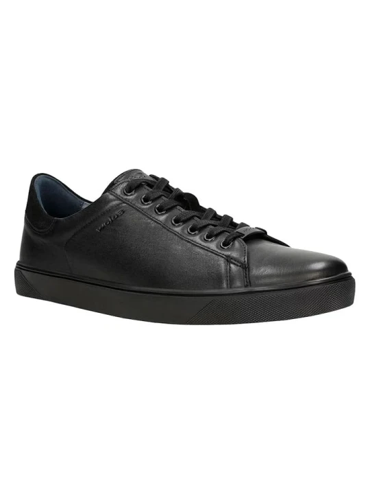 Zdjęcie produktu Wojas Skórzane sneakersy w kolorze czarnym rozmiar: 50