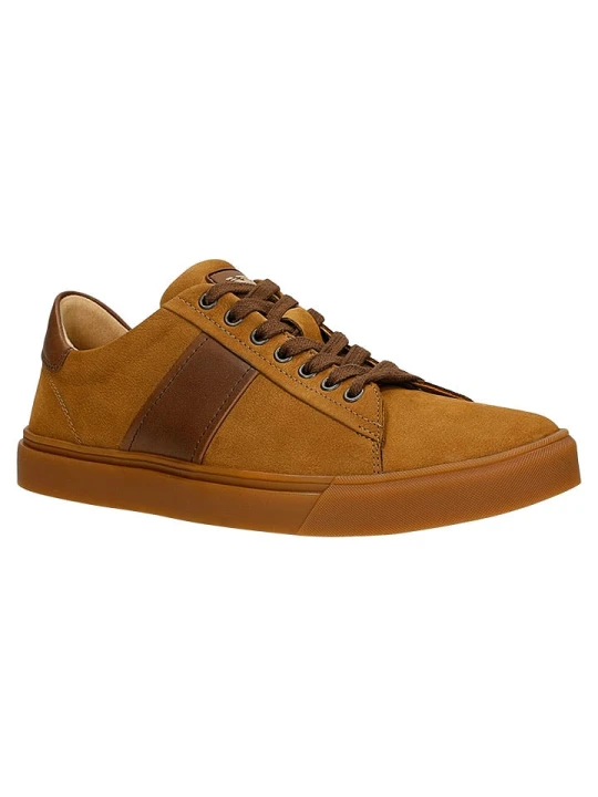 Zdjęcie produktu Wojas Skórzane sneakersy w kolorze jasnobrązowym rozmiar: 41