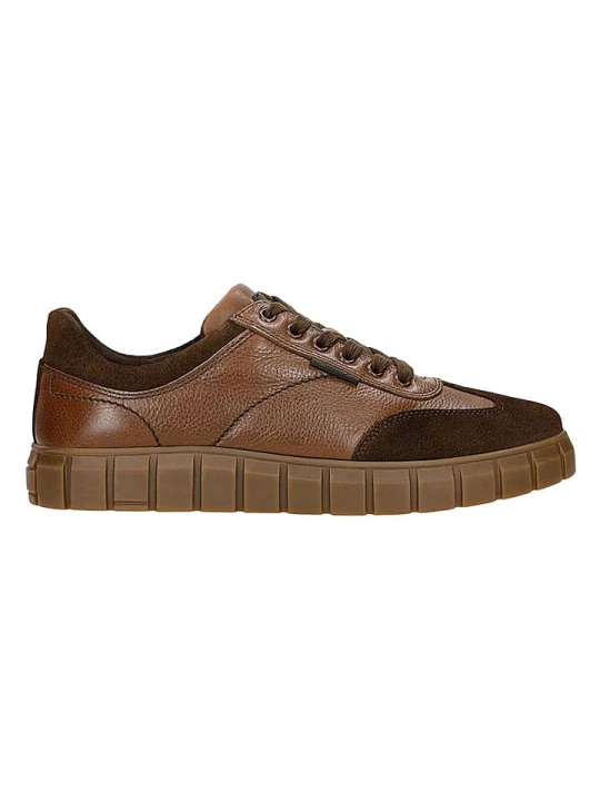 Zdjęcie produktu Wojas Skórzane sneakersy w kolorze jasnobrązowym rozmiar: 42