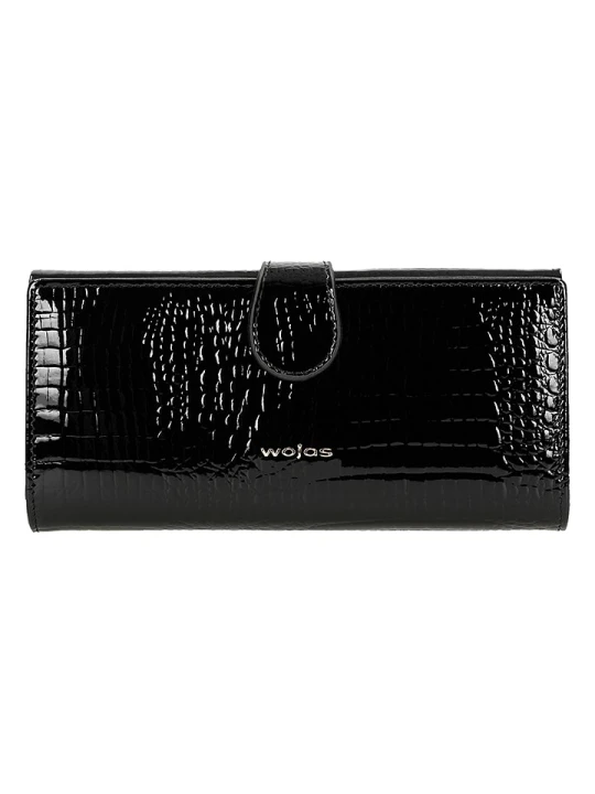 Zdjęcie produktu Wojas Skórzany portfel w kolorze czarnym - 19 x 9 x 3 cm rozmiar: onesize