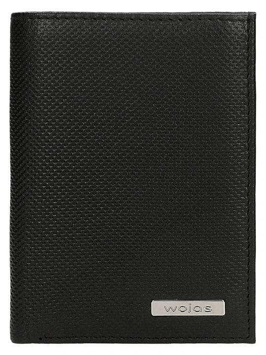 Zdjęcie produktu Wojas Skórzany portfel w kolorze czarnym - 8, 3 x 11 x 2 cm rozmiar: onesize