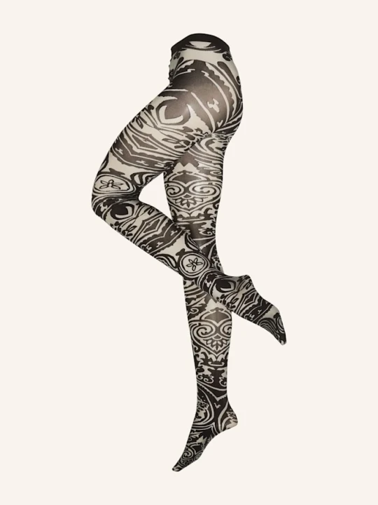 Zdjęcie produktu Wolford Rajstopy Paisley Tattoo schwarz czarny