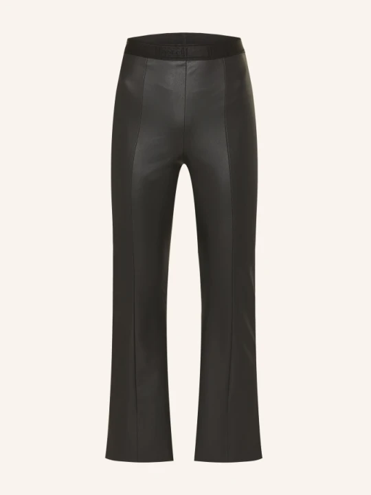 Zdjęcie produktu Wolford Spodnie 7/8 Jenna W Stylu Skórzanym schwarz CZARNY