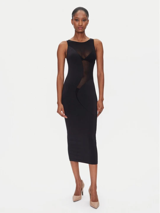 Zdjęcie produktu Wolford Sukienka koktajlowa Satin Sheer 57176 Czarny Slim Fit