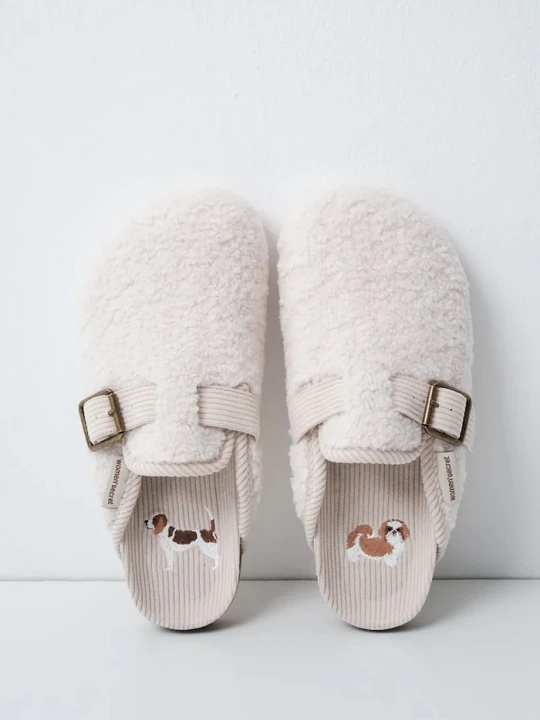 Zdjęcie produktu women'secret kapcie damskie o pluszowym wykończeniu HW STRAP BIO beżowy