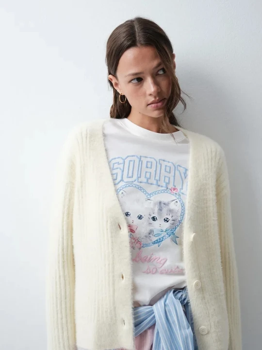 Zdjęcie produktu women'secret kardigan lounge damski żółty