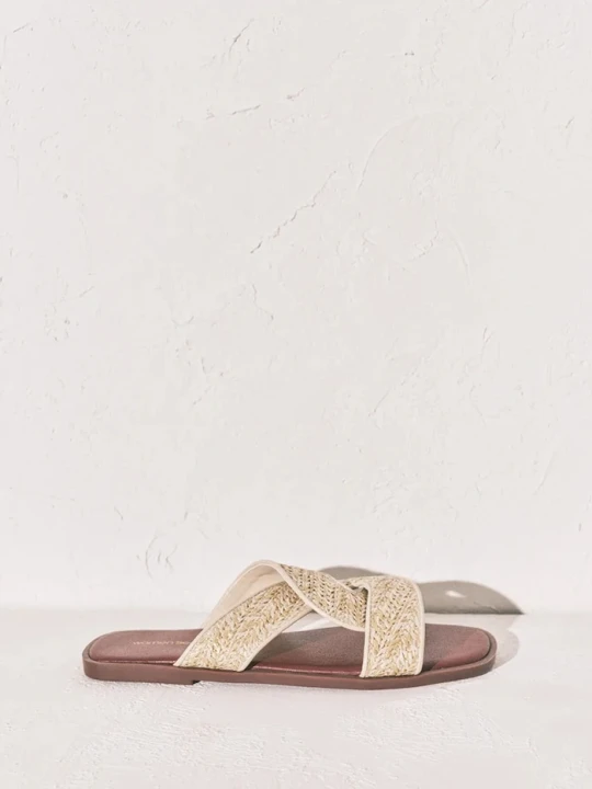 Zdjęcie produktu women'secret klapki damskie MMP NATURAL FLAT beżowy
