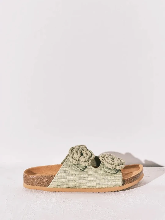 Zdjęcie produktu women'secret klapki damskie MMT FLOWER BIO GREEN