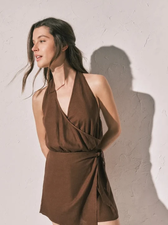 Zdjęcie produktu women'secret kombinezon plażowy damski brązowy