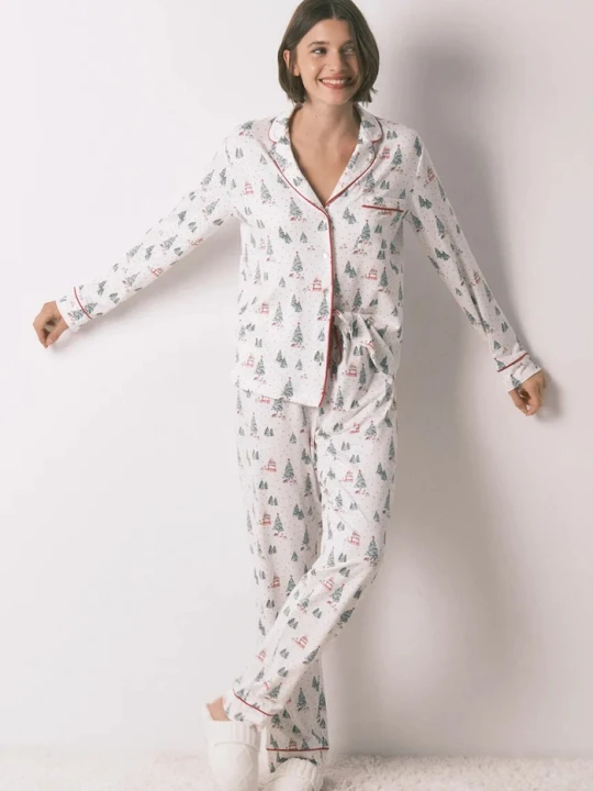 Zdjęcie produktu women'secret komplet piżamowy beżowy