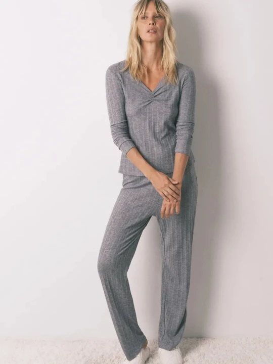 Zdjęcie produktu women'secret komplet piżamowy szary