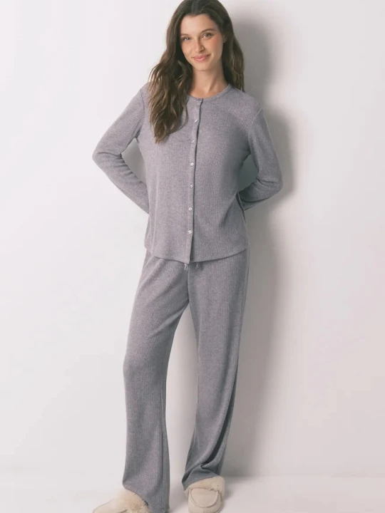 Zdjęcie produktu women'secret komplet piżamowy szary