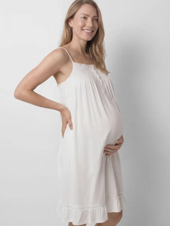Zdjęcie produktu women'secret koszula nocna damska z modalem beżowy
