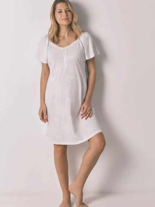 Zdjęcie produktu women'secret koszula nocna damska z modalem MATERNITY niebieski