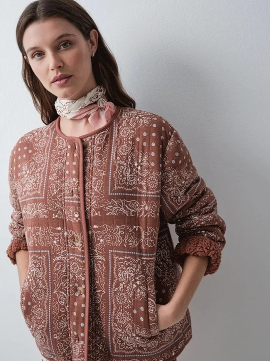 Zdjęcie produktu women'secret kurtka damska z bawełną czerwony