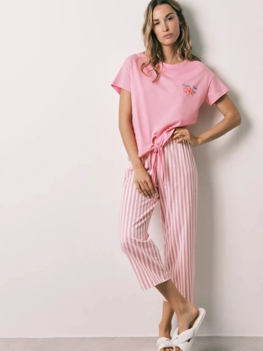 Zdjęcie produktu women'secret piżama damska bawełniana różowy
