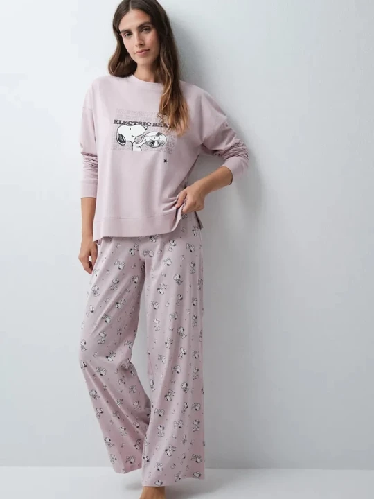 Zdjęcie produktu women'secret piżama dwuczęściowa damska bawełniana różowy