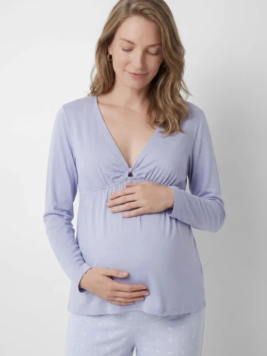Zdjęcie produktu women'secret piżama dwuczęściowa damska z wiskozą niebieski
