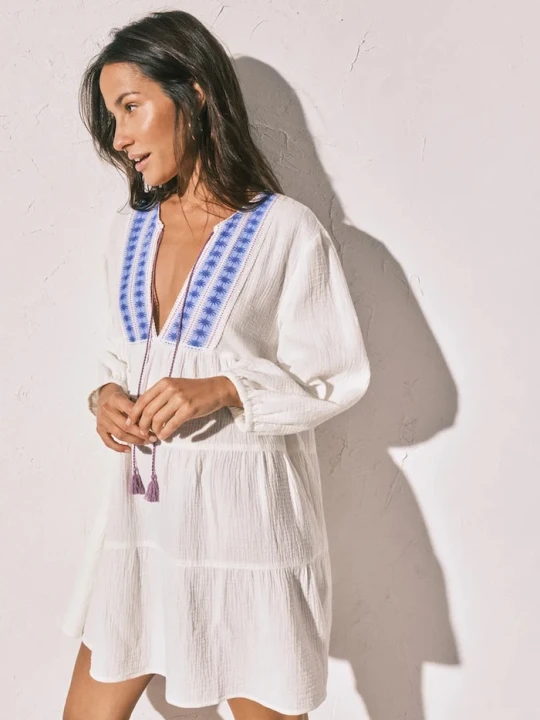Zdjęcie produktu women'secret sukienka letnia bawełniana biały