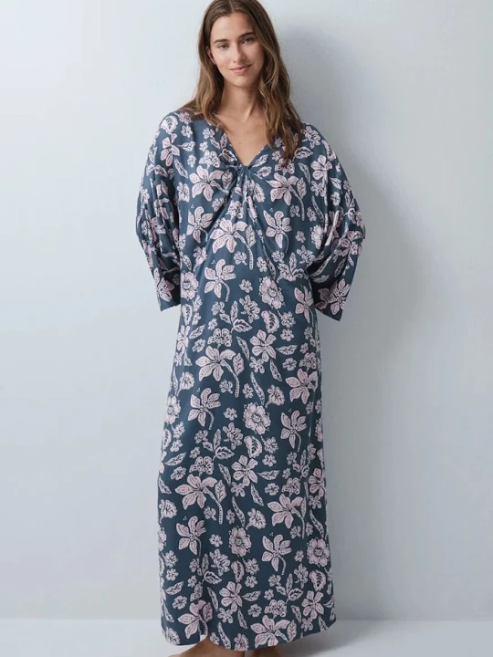 Zdjęcie produktu women'secret sukienka z wiskozy niebieski