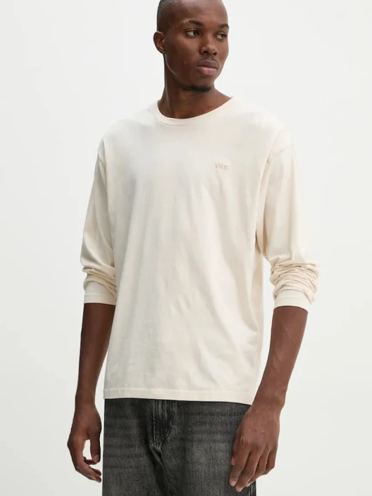 Zdjęcie produktu Won Hundred longsleeve bawełniany beżowy