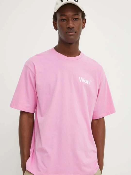 Zdjęcie produktu Won Hundred t-shirt bawełniany różowy