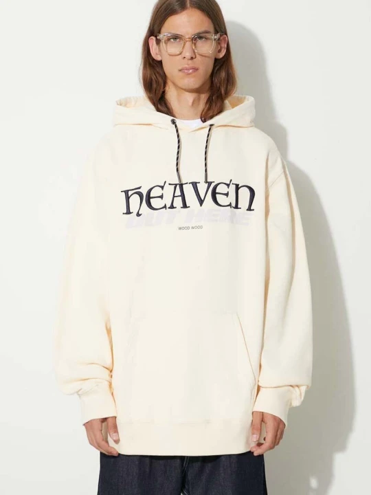 Zdjęcie produktu Wood Wood bluza bawełniana Zeus heaven hoodie