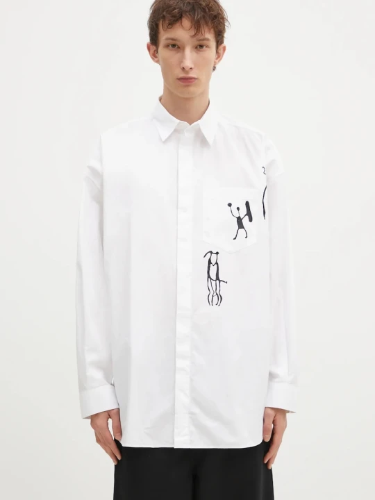 Zdjęcie produktu Wood Wood koszula bawełniana Rofus Oversized Print Shirt