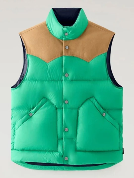 Zdjęcie produktu Woolrich Kamizelka pikowana w kolorze zielonym rozmiar: L