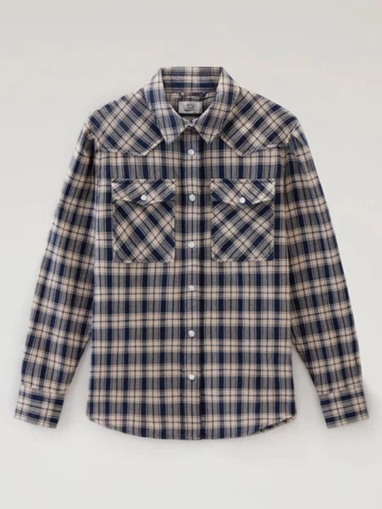 Zdjęcie produktu Woolrich Koszula w kolorze granatowo-kremowym rozmiar: M