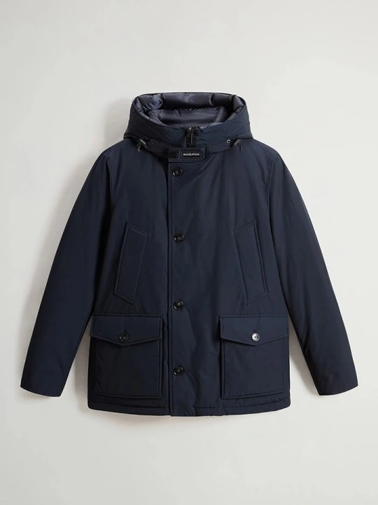 Zdjęcie produktu Woolrich Kurtka puchowa "Arctic Anorak" w kolorze granatowym rozmiar: XL