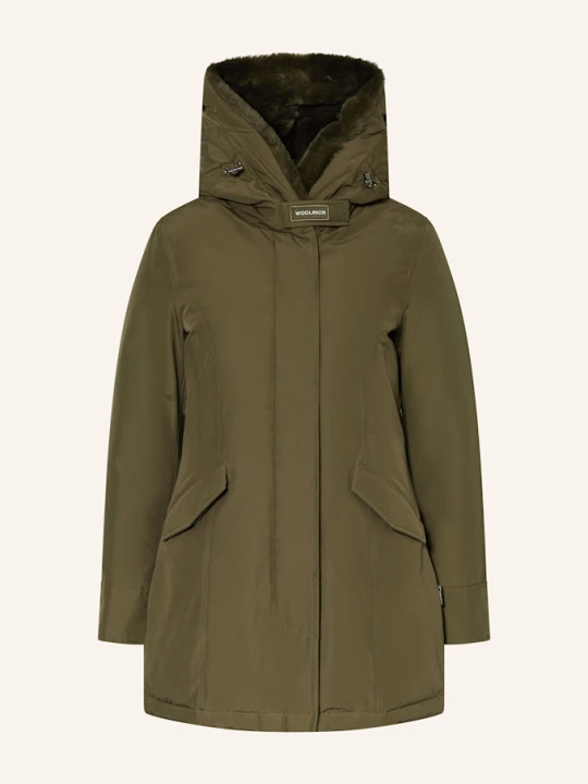 Zdjęcie produktu Woolrich Kurtka Puchowa Beaker Ze Sztucznym Futrem gruen KHAKI
