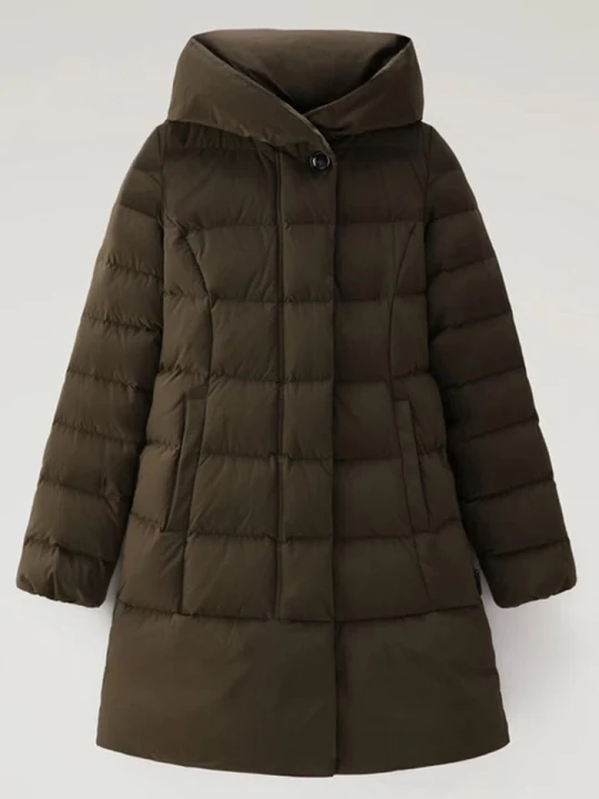 Zdjęcie produktu Woolrich Kurtka puchowa w kolorze khaki rozmiar: S