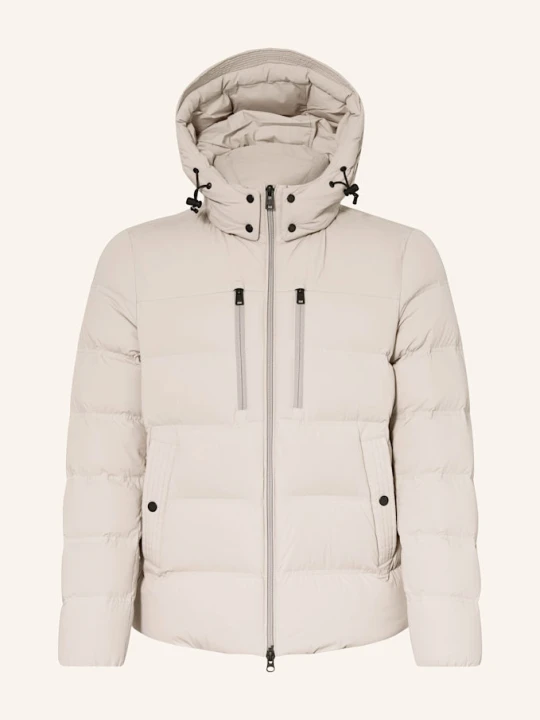 Zdjęcie produktu Woolrich Kurtka Puchowa Z Odpinanym Kapturem weiss KREMOWY