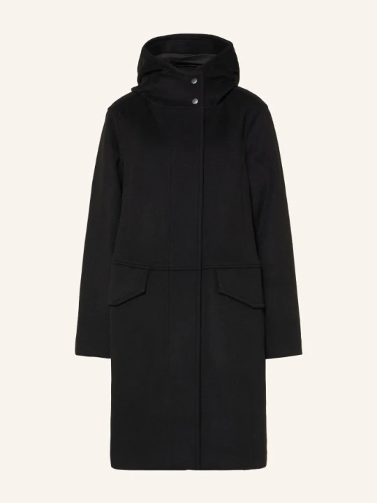 Zdjęcie produktu Woolrich Parka Melton schwarz CZARNY